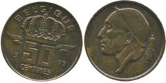 50 сантимов 1979 Бельгия (FR)