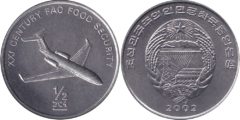1/2 чона 2002 Северная Корея - ФАО - самолёт