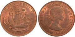 1/2 пенни 1967 Великобритания