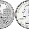 25 центов 2017 D США - Национальный монумент острова Эллис Нью-Джерси - Ellis Island
