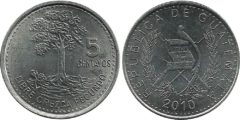 5 сентаво 2010 Гватемала UNC