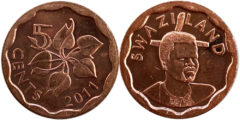 5 центов 2011 Свазиленд