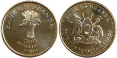 500 шиллингов 2008 Уганда