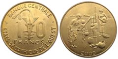 10 франков 2000 Западная Африка