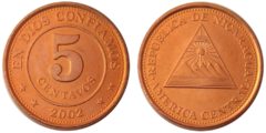 5 сентаво 2002 Никарагуа UNC