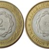 2 песо 2011 Аргентина UNC