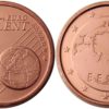 1 евроцент 2017 Эстония UNC