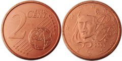 2 евроцента 2003 Франция UNC