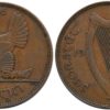 1 пенни 1937 Ирландия