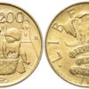 200 лир 1995 Сан-Марино