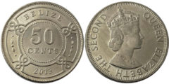 50 центов 2013 Белиз UNC