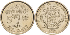 5 центов 2012 Сейшельские острова UNC