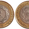 2 песо 2015 Аргентина UNC