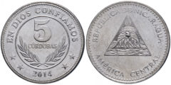 5 кордоб 2014 Никарагуа UNC