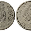 20 центов 2014 Новая Зеландия UNC
