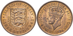 1/12 шиллинга 1945 остров Джерси - Освобождение (Король Георг VI)