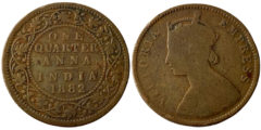 1/4 анна 1882 Британская Индия