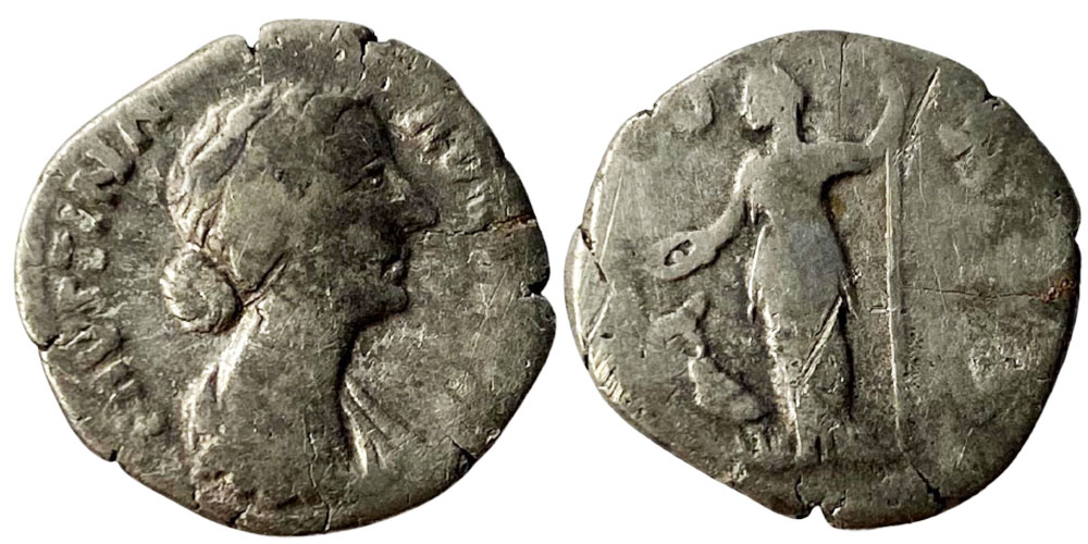 p1fdeocrqj1dhs15521apb1ocddqm11 Денарий 125/130 - 175 г. н.е. - Фаустина II