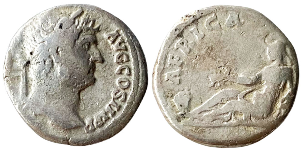 p1fdf419m2ih61i3l6l11n8mq4t35 Денарий 117 - 138 г. н.е. - Адриан - серебро №3