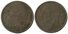 1 крона 1969 Норвегия