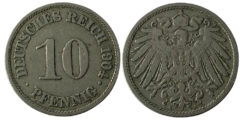 10 пфеннигов 1904 "A" - Германская империя