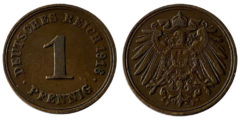 1 пфенниг 1916 "F" Германская империя