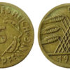 5 рентенпфеннигов 1924 "D" Германия
