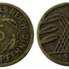 5 рейхспфеннигов 1924 "G" Германская империя